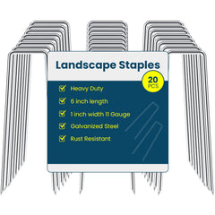 Sweecomb 6 Inch Landscape Staple front view showing sharp edges