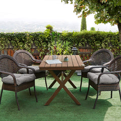 Sweet Home Collection Patio Chair Pads - Close-up of the tufted design