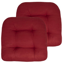 Sweet Home Collection Red Patio Cushions 19"x19" front view