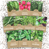 SWEET YARDS Organic Window Sill Seeds Variety Pack including 10 individual seed packets