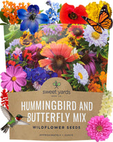 SWEET YARDS Wildflower Seeds Butterfly and Hummingbird Mix packet front view