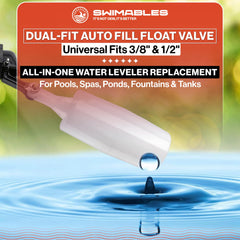 Swimables Pool Auto Fill Float Valve Replacement side view