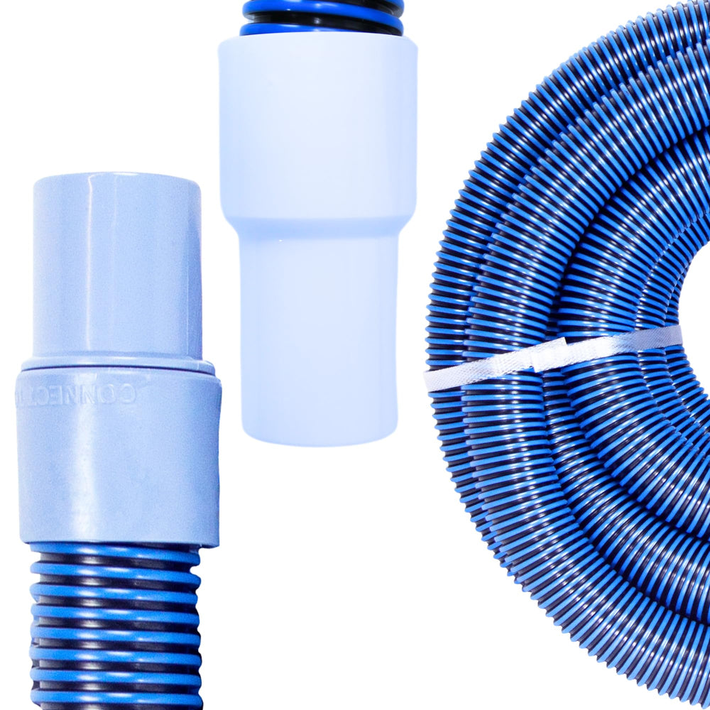 Swimline 1.5" x 25' Vacuum Hose front view with swivel cuff