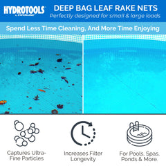 Swimline Hydrotools Leaf Net 8015 side view showing construction