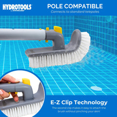 Swimline Pool Brush being used in a swimming pool