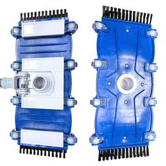 Swimline Pool Vacuum Head bottom view with integrated wheels