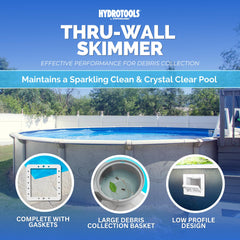 Swimline skimmer kit components including the skimmer basket