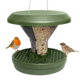 SWISSINNO Hanging Bird Feeder front view in green