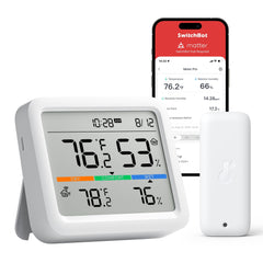 SwitchBot Meter Pro front view displaying large screen