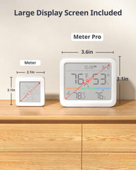 SwitchBot Meter Pro in use in a living room setting