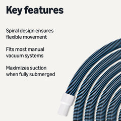 Swivel cuff of Basics Pool Vacuum Hose for easy connection