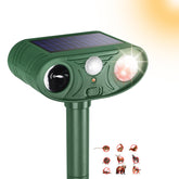 Sxaze Solar Ultrasonic Animal Repellent front view with motion sensor