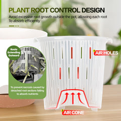 Sxueg Self Watering Orchid Pot with detachable saucer
