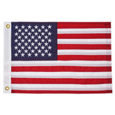 SYII 12x18 inch American flag front view with embroidered stars