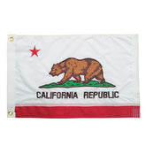 SYII California Boat Flag 12x18 inch front view with embroidery