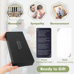 Sympathy card included with Fabuday wind chimes