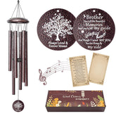 Synhonty Memorial Wind Chimes 25-inch bronze front view