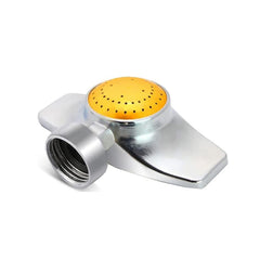 SYOOY 360 Degree Metal Spot Sprinkler in yellow, front view