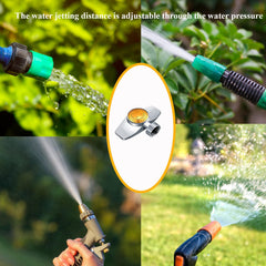 SYOOY Metal Spot Sprinkler in use watering garden