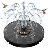 SZMP Solar Fountain front view with 7-in-1 nozzle system