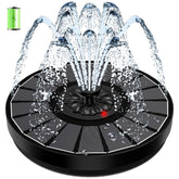 SZMP Solar Fountain front view with black panel