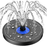 SZMP Solar Fountain front view with flower detail