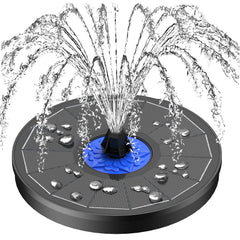 SZMP Solar Fountain front view with flower detail