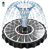 SZMP Solar Fountain front view with large glass panel