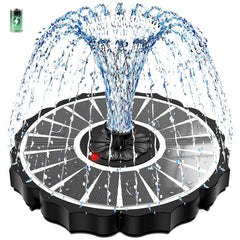 SZMP Solar Fountain front view with large glass panel