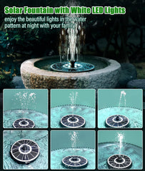 SZMP Solar Fountain showing 7 nozzles