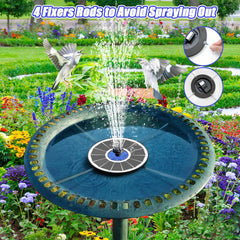 SZMP Solar Fountain showing spill-resistant design