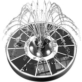 SZMP Solar Fountain with glass panel front view