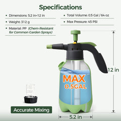 T4U Pump Sprayer with adjustable nozzle settings
