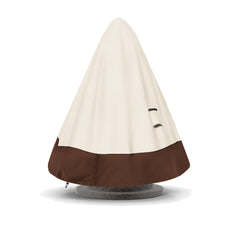 TACOMA Fountain Cover 42" Dia x 61" H in beige and brown front view