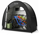 TACXO Bike Storage Shed Tent front view with zipper
