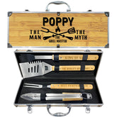 Taesun Poppy BBQ Grilling Accessories Kit, aluminum carrying case with tools