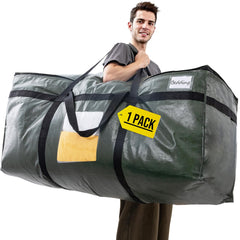 TAILI Extra Large Storage Bag in Green with visible window