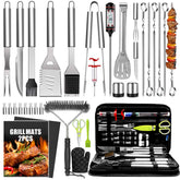 Taimasi 34-piece BBQ grill accessories set displayed on a table