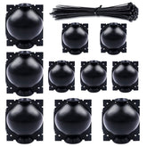 Tanzfrosch Tree Root Growing Box 10 pack black plastic front view
