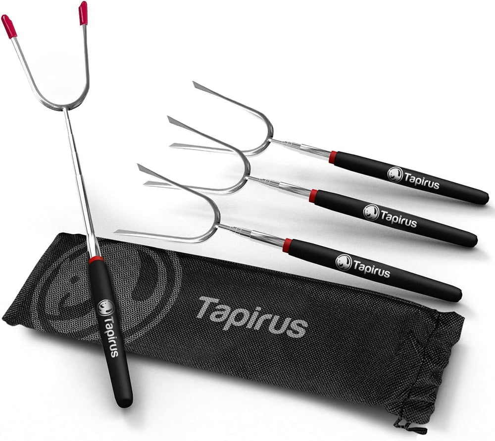 Tapirus Marshmallow Roasting Sticks set of 4 with carrying pouch