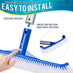 Tavaleu pool brush head from side angle