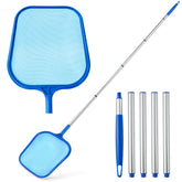 Tavaleu Pool Skimmer Net with 5-section telescopic pole, blue