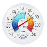 Taylor 13.25 Inch Wind Chill/Heat Index Thermometer front view