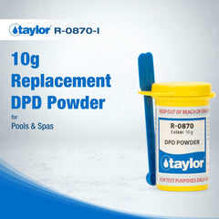 Taylor DPD Powder instructions for use close-up