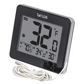 Taylor Indoor Outdoor Thermometer with wired probe display