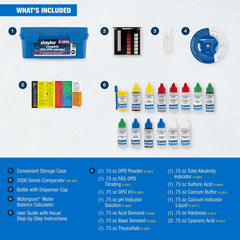 Taylor Pool Water Test Kit instruction booklet and waterproof guide