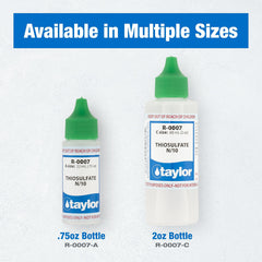 Taylor Thiosulfate No.7 N/10 2 OZ in use for water testing