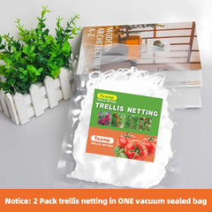 Tcamp trellis netting rolled up showing 6-inch mesh