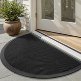 tchdio Half Circle Door Mat front view in black