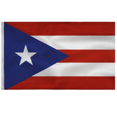 TCTOHZNG Puerto Rico flag 3x5 ft front view
